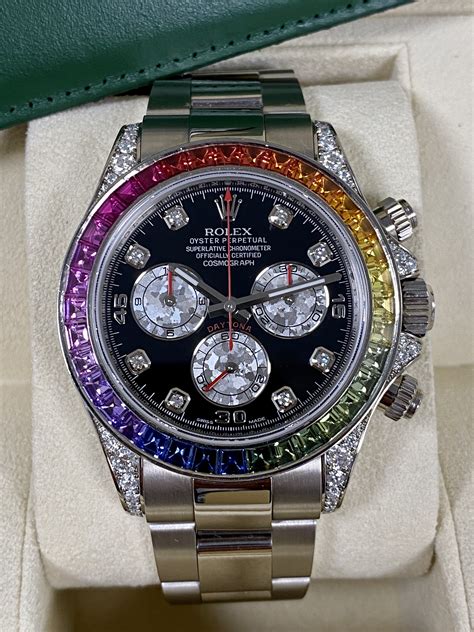 rolex daytona raibow|rolex rainbow daytona original price.